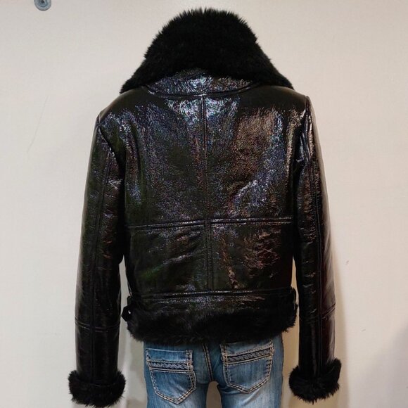 💥HOT ITEM💥PALMER GIRLS X MISS SIXTY Genuine Leather Aviator Jacket - Picture 12 of 16